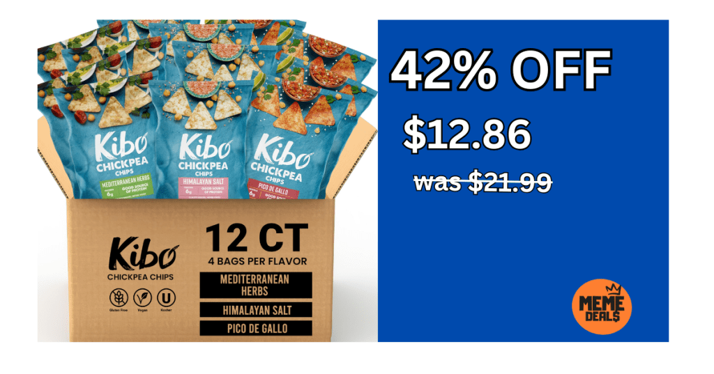 42% off Kibo Chickpea&nbsp;Chips